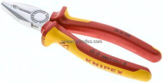 Kombizange, 200 mm, verchromt mit 2K-Griffen, VDE-geprüft bis 1000V