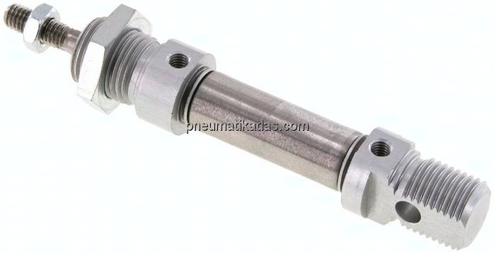 ISO 6432-Zylinder, doppeltwirkend, Kolben 12mm,Hub 10mm