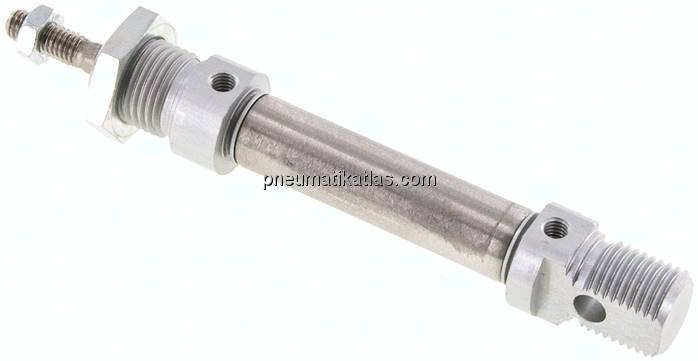 ISO 6432-Zylinder, doppeltwirkend, Kolben 12mm,Hub 25mm