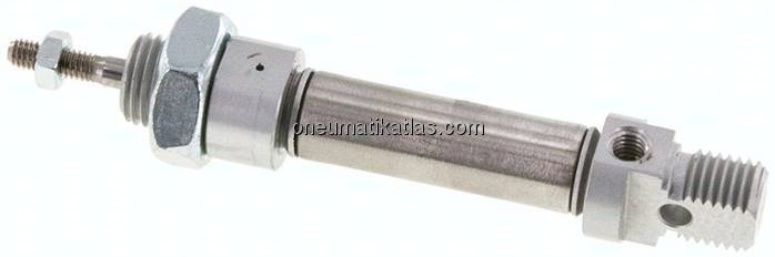 ISO 6432-Zylinder, einfachwirkend, Kolben 10mm, Hub 10mm