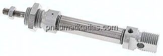 ISO 6432-Zylinder, einfachwirkend, Kolben 12mm, Hub 25mm