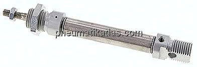 ISO 6432-Zylinder, einfachwirkend, Kolben 12mm, Hub 40mm