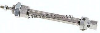 ISO 6432-Zylinder, einfachwirkend, Kolben 8mm, Hub 40mm