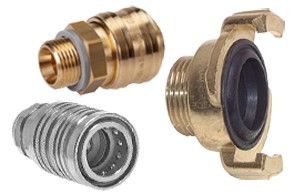 Kupplungen (Schnellverschlusskupplungen, Hydraulikkupplungen & andere)