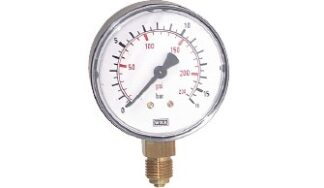 Manometer, senkrecht (auch für Vakuum)