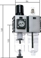 Wartungseinheiten 2-teilig - Futura-Baureihe 0|800 l/min