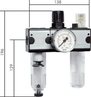 Wartungseinheiten 3-teilig - Multifix-Baureihe 1|1200 l/min*****