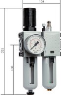 Wartungseinheiten 2-teilig - Futura-Baureihe 1|1750 l/min