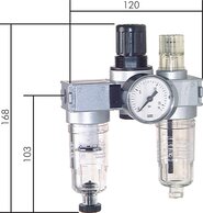 Wartungseinheiten 3-teilig - Multifix-Baureihe 0|750 l/min*****