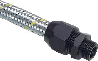 Gerade Einschraubverschraubungen für Silberschläuche / metallumflochtene Schläuche