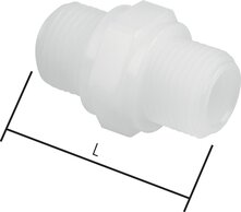 Doppelnippel mit zylindrischem Gewinde - Polypropylen & PVDF|PN 10