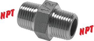 Doppelnippel mit NPT-Gewinde|PN 16
