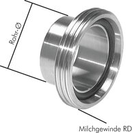 Gewindeanschweißstutzen (Milchgewinde)|DIN 11851 / ähnlich DIN 11851