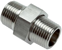 Doppelnippel trennbar mit Außengewinde - konisch / flach dichtend|PN 40