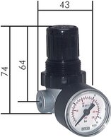 Druckregler, vordruckabhängig - Mini|450 l/min