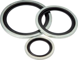 Hydraulik-Dichtringe mit Elastomereinlage (selbstzentrierend)