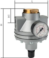 Druckregler, pilotgesteuert - Standard|bis 50000 l/min