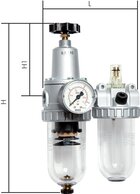 Wartungseinheiten 2-teilig - Standard|bis 4000 l/min