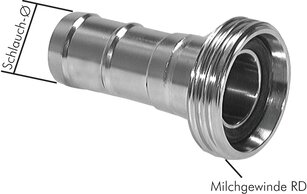 Schlauchgewindestutzen (Milchgewinde)