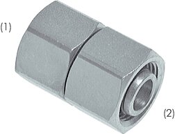 Gerade Verbindungen mit Dichtkegel & O-Ring