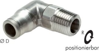 L-Steckverschraubungen, NPT-Gewinde (positionierbar)|ES
