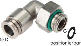 L-Steckverschraubungen, zylindrisches Gewinde|ES LE / PVDF