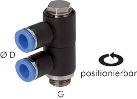 Mehrfachverteiler (2-fach), zylindrisches Gewinde|Standard