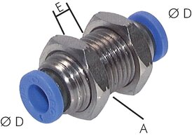 Schott-Steckverbindungen aus Messing vernickelt|Inch
