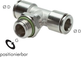 TE-Steckverschraubungen, zylindrisches Gewinde (positionierbar)|ES