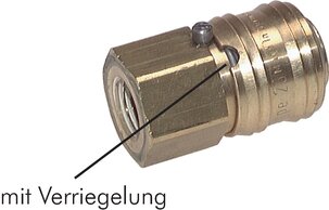 Kupplungsdosen mit Verriegelung gegen unbeabsichtigtes Entkuppeln|NW 7,2