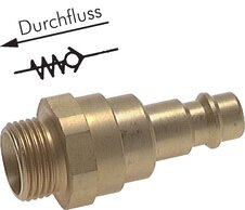 Kupplungsstecker mit Rückschlagventil & Außengewinde|NW 7,2