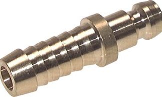 Kupplungsstecker mit Schlauchtülle ohne Ventil|DN 6 ( 9 mm Zapfen)