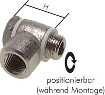 Winkelverschraubungen mit Innengewinde (Hohlschraube)
