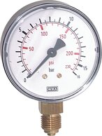 Manometer senkrecht Ø 40, 50, 63 mm|Klasse 2,5