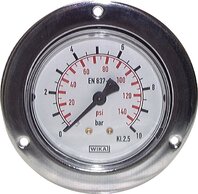 Einbaumanometer mit großem Frontring Ø 40, 50, 63 mm|Klasse 2,5