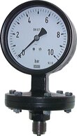 Plattenfedermanometer Ø 100 mm - Robust|Klasse 1,6