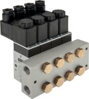 P-R-S-Reihenleisten für 5/2- & 5/3-Wege Ventile|für Baureihen M, ME & P