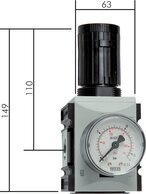 Druckregler & Präzisionsdruckregler - Futura-Baureihe 2|bis 5200 l/min
