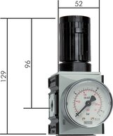 Druckregler & Präzisionsdruckregler - Futura-Baureihe 1|bis 2500 l/min