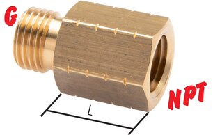 Reduziernippel mit G-Gewinde / NPT-Gewinde|bis 40 bar