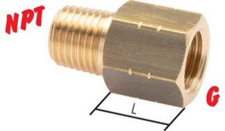 Reduziernippel mit NPT-Gewinde / G-Gewinde|bis 700 bar