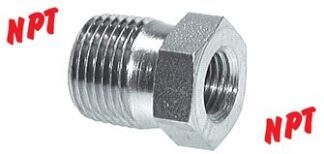 Reduziernippel mit NPT-Gewinde|bis 275 bar