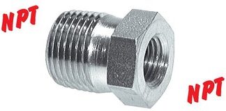 Reduziernippel mit NPT-Gewinde|bis 275 bar