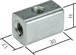 Universalwürfel für Rohrschellen M 8 / M 10