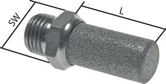 Schalldämpfer aus Edelstahl