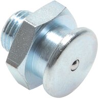 Gerade Flachschmiernippel, Kopfdurchmesser 16 mm|DIN 3404