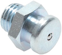 Gerade Flachschmiernippel, Kopfdurchmesser 10 mm|DIN 3404