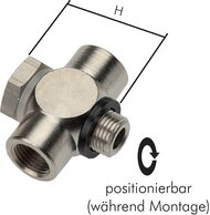 T-Verschraubungen mit Innengewinde (Hohlschraube)