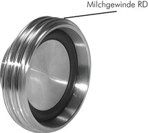 Blindgewindestutzen für Kegelstutzen (Milchgewinde)|DIN 11851