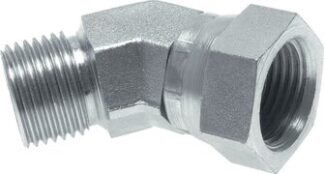 Winkel-Verschraubungen 45° mit G-Gewinde (60° Universaldichtkegel, innen / außen)|bis 350 bar